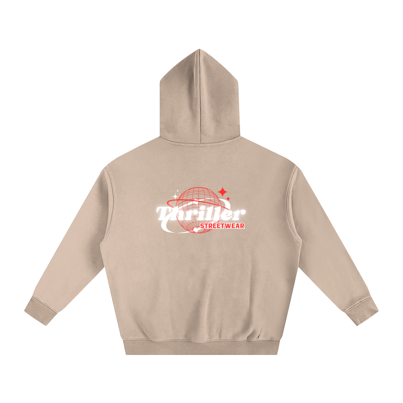 “Thriller Streetwear” Oversize Fleeced Hoodie