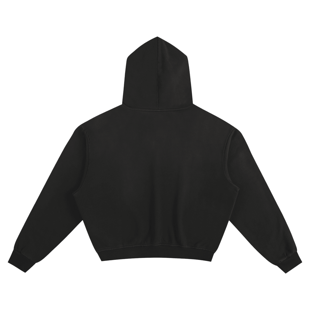 “Thriller Streetwear” Barcode Style Sunfade Boxy Hoodie