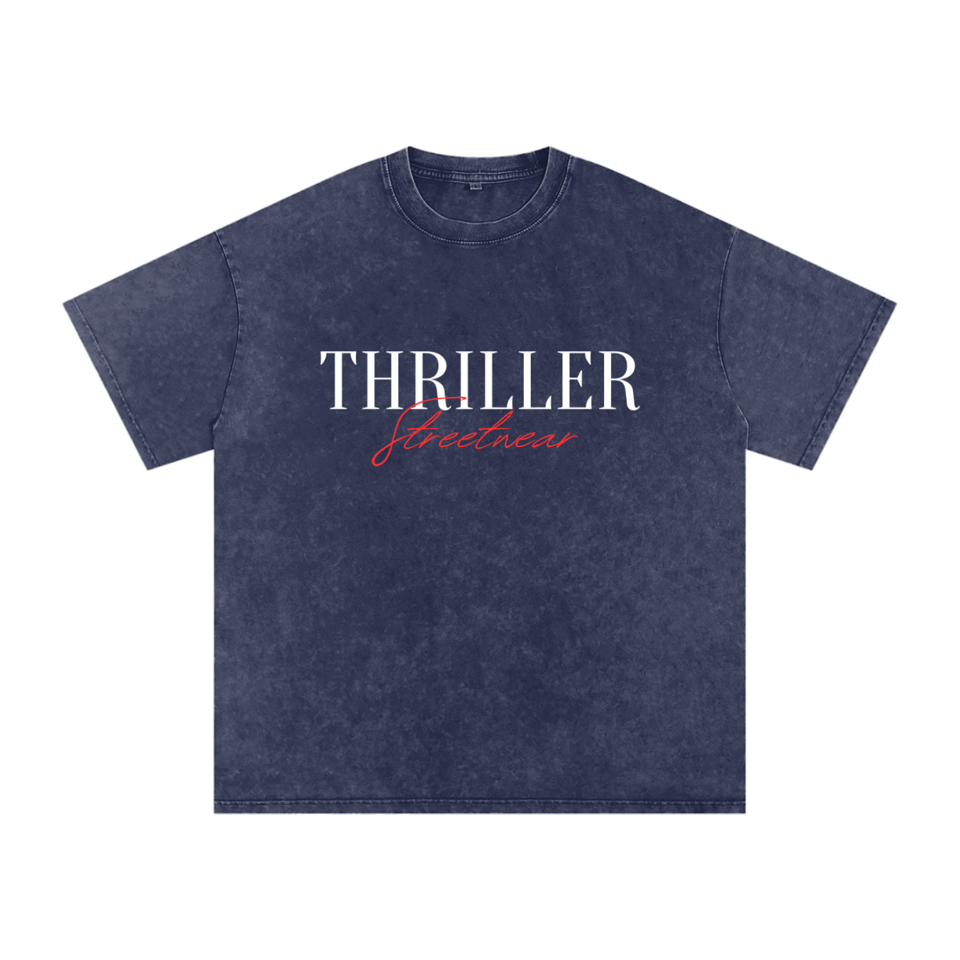 “Thriller Streetwear” Snow Washed Oversized T-Shirt