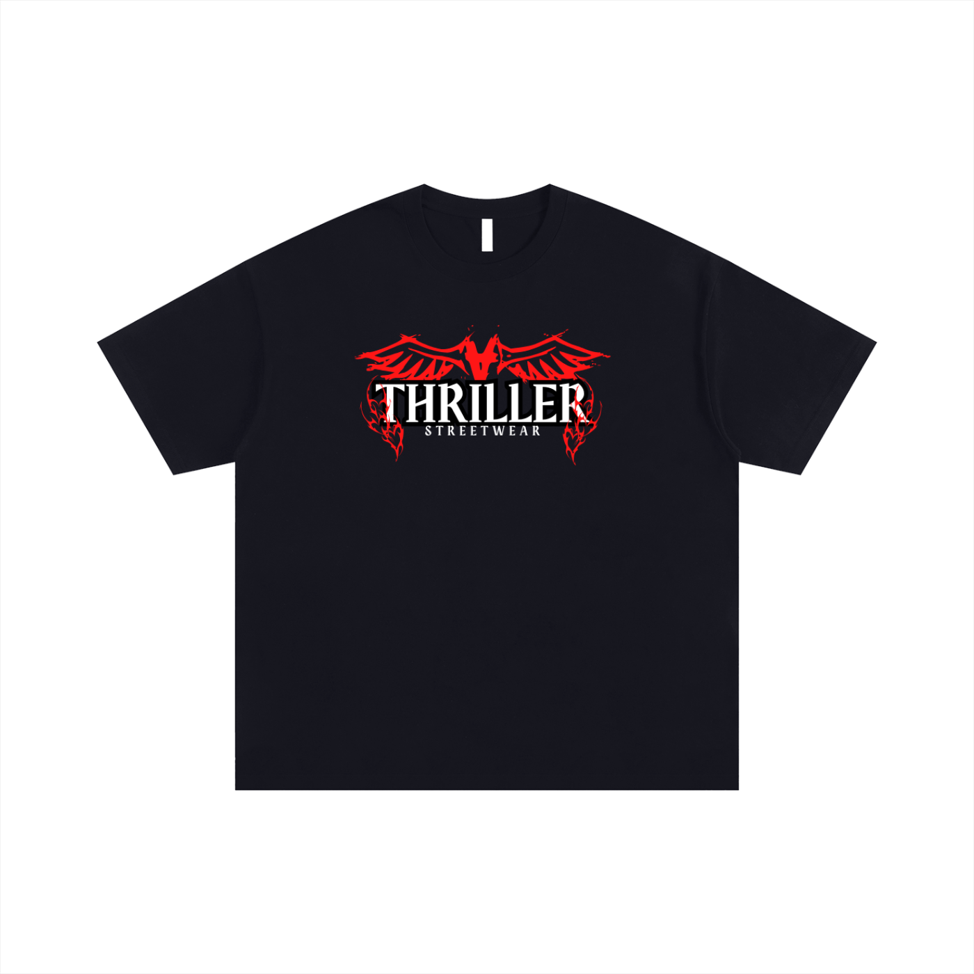“Thriller Streetwear” Gothic Style Oversized Cotton T-Shirt