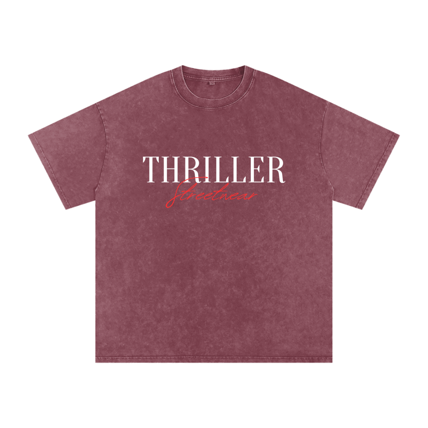 “Thriller Streetwear” Snow Washed Oversized T-Shirt