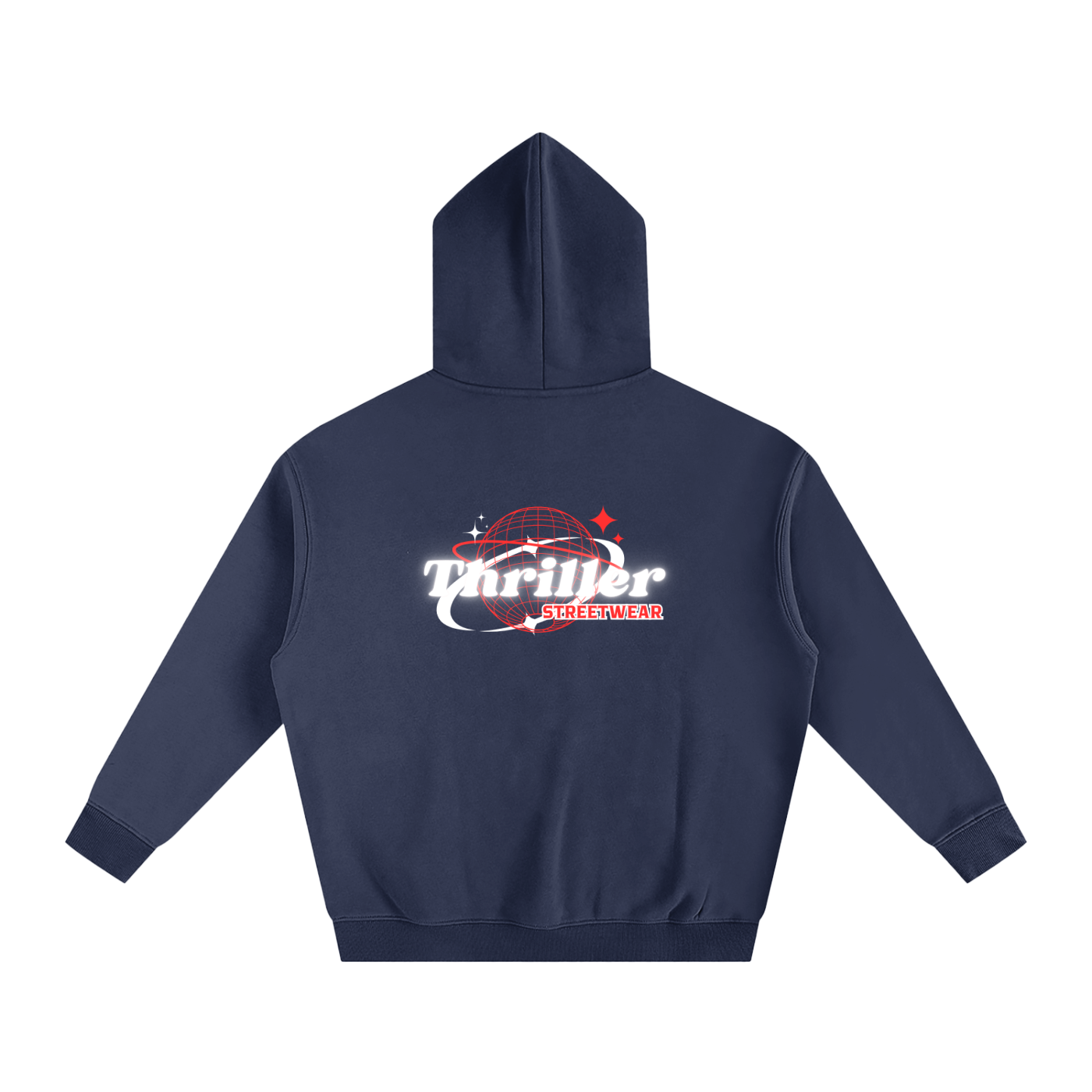“Thriller Streetwear” Oversize Fleeced Hoodie