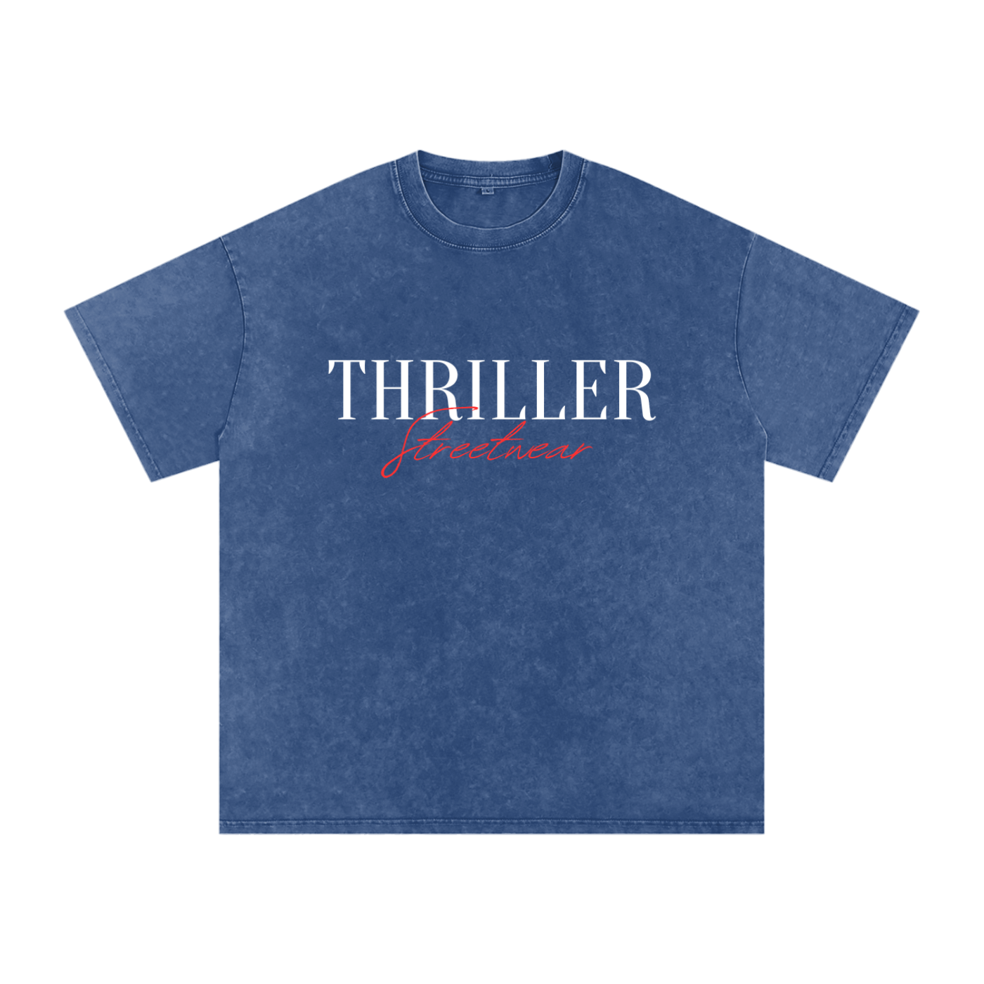 “Thriller Streetwear” Snow Washed Oversized T-Shirt