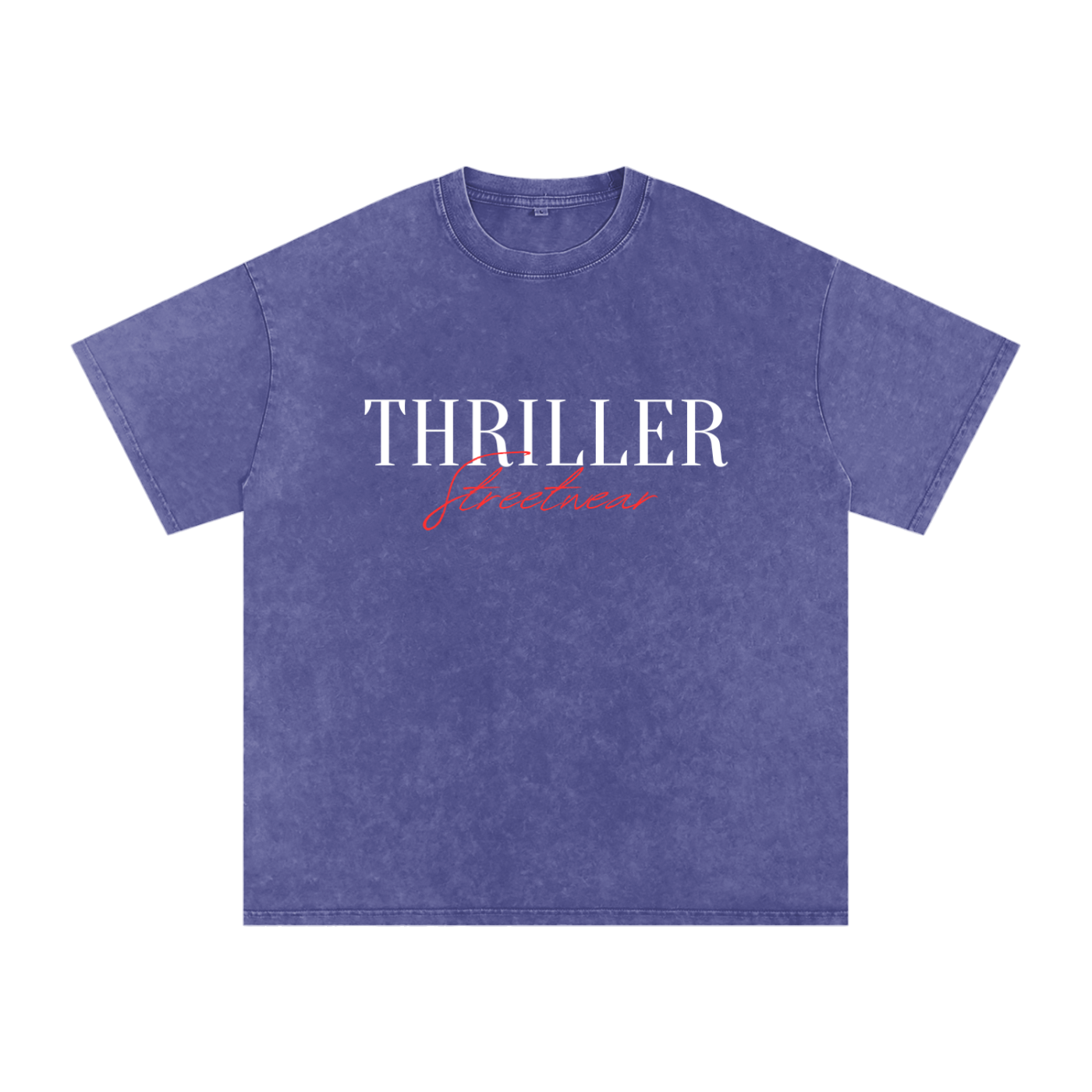 “Thriller Streetwear” Snow Washed Oversized T-Shirt