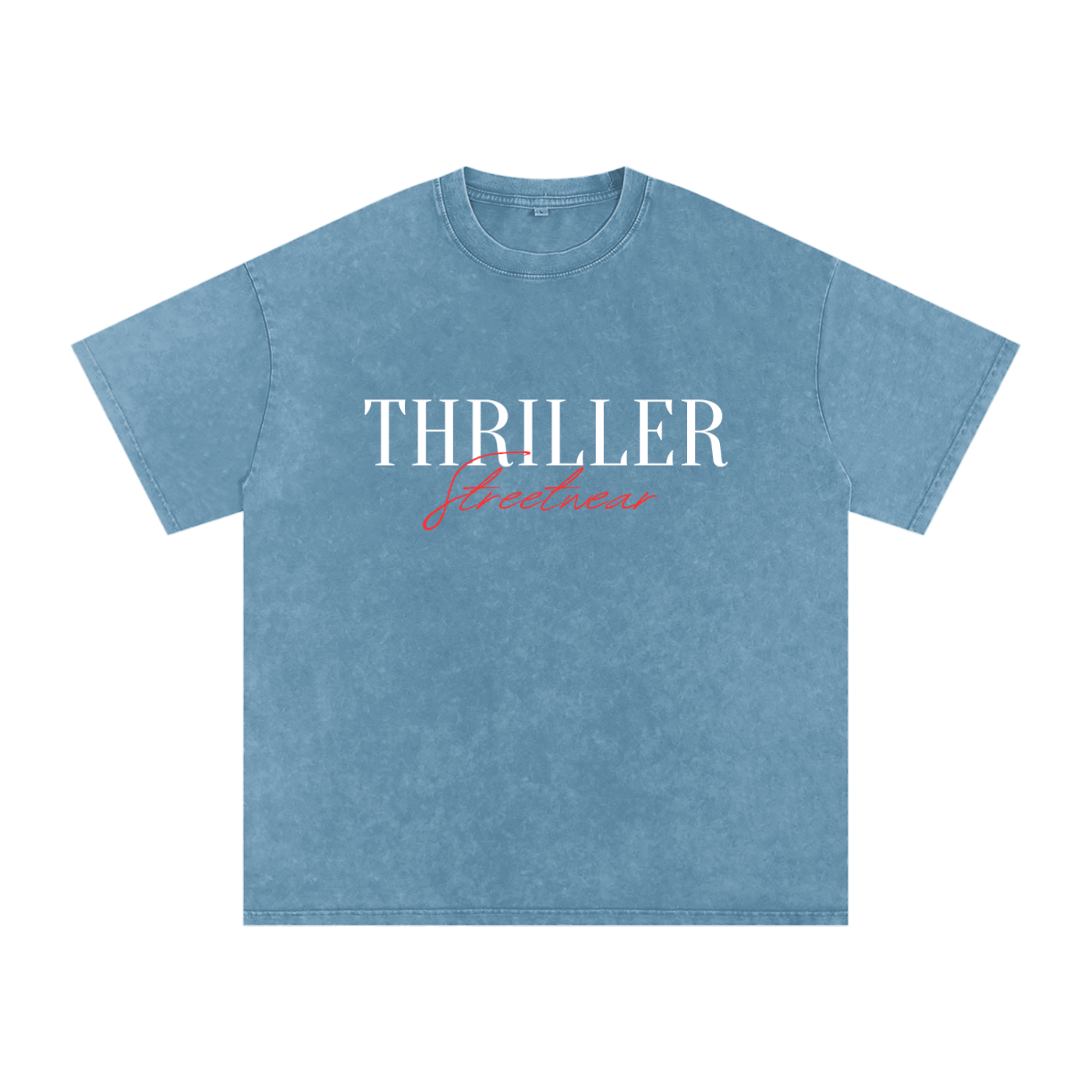 “Thriller Streetwear” Snow Washed Oversized T-Shirt